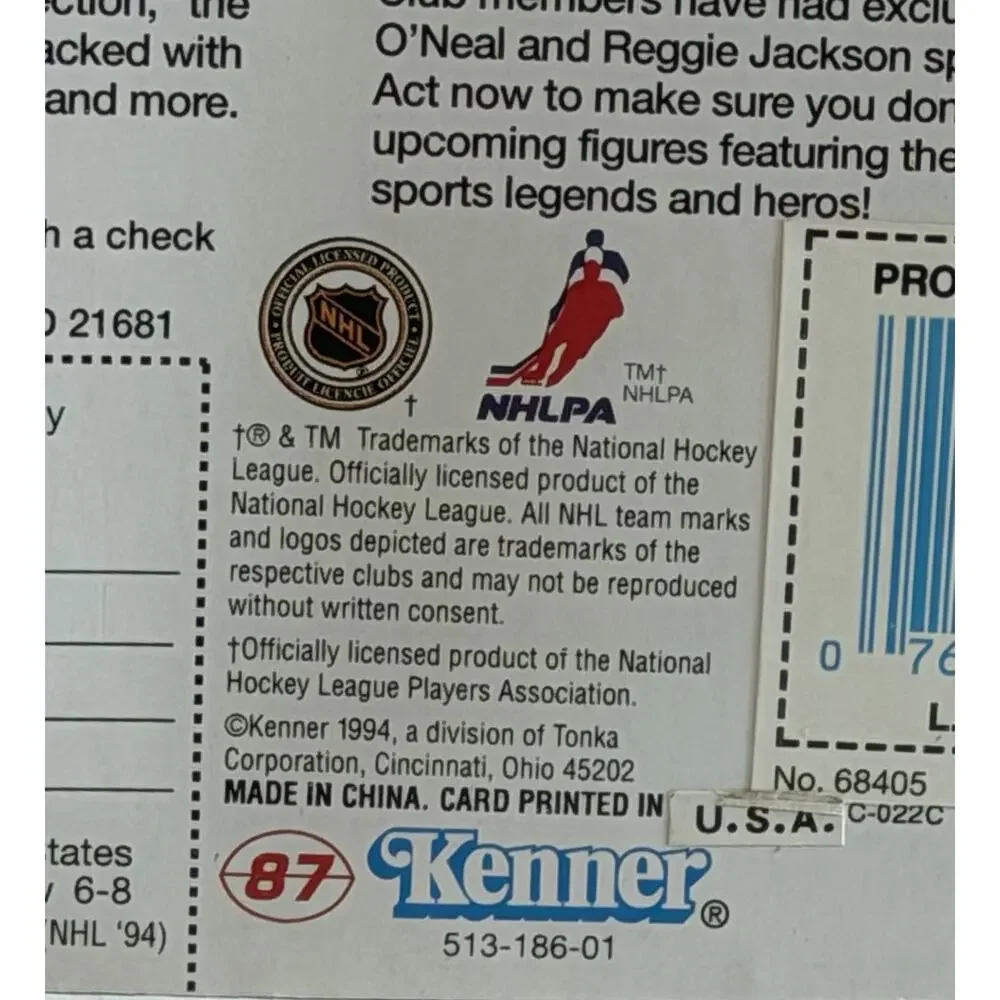 1994 STARTING LINEUP LUC ROBITAILLE - KINGS -NOS NIP NEW FREE SHIPPING